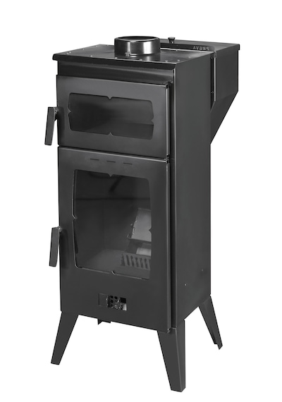 Geniş Camlı Pelet Şömine Sobası - 6 Kw, Fırınlı, Ayarlanabilir Isı Teknolojisi. Sm30