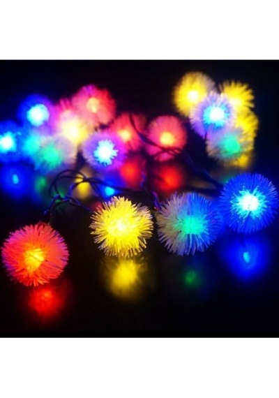 6.5 Metre 30 Led Rgb Çok Renkli Kar Tanesi Güneş Enerjili Su Geçi
