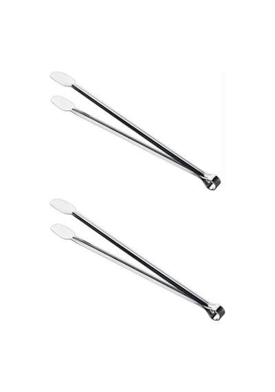 Klasik Metal Mangal Maşası 36 Cm-32 Cm-27 Cm Uzun-kısa Boy Çelik Yemek Barbekü Izgara Kömür Köz 3'lü Set