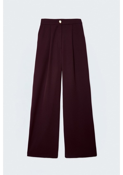 Sateen Lucy Pantolon - Mürdüm-137394