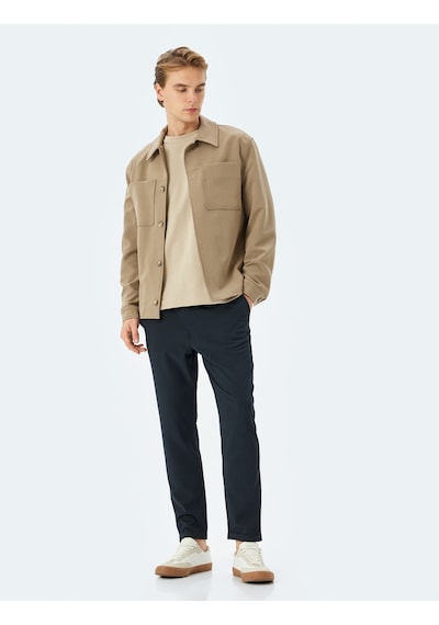 Koton Katlamalı Paça Viskon Karışımlı Düğmeli Beli Bağcıklı Slim Fit Pantolon Lacivert 5sam40034hw Lacivert Koton Katlamalı Paça Viskon Karışımlı Düğmeli Beli Bağcıklı Slim Fit Pantolon Lacivert 5sam40034hw Lacivert