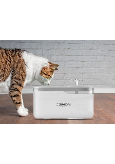 Xenon Smart Kedi Su Pınarı | Ultra Sessiz, Wifi, Akıllı, Otomatik, Su Çeşmesi (Beyaz - X8650)