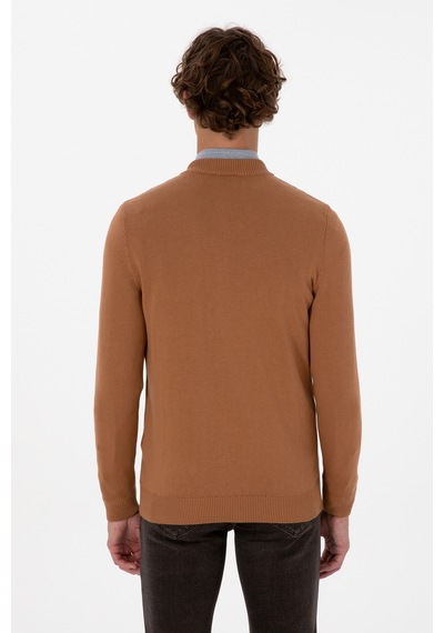 U.s. Polo Assn. Erkek Hırka Triko 50313721-vr233 Bisküvi
