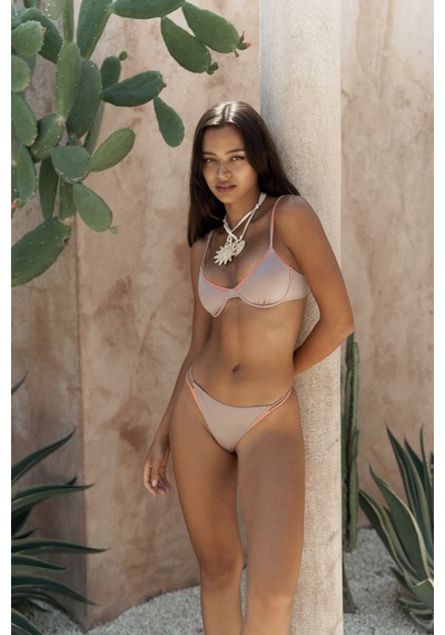 Mai Collection Mai Studios Co. Dharma Renk Bloklu Lila Bikini Altı Lila