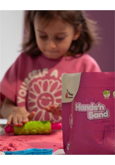Playever Hands'n Sand Doğal Kinetik Kum 2kg - 4 Renk Çok  Renkli
