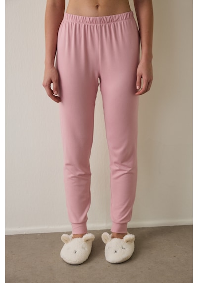 Penti Pembe Tea Party Termal Etkili Pijama Altı