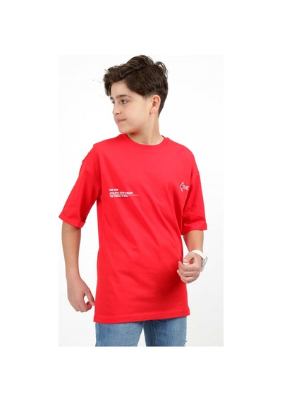 Toontoy Kids Toontoy Erkek Çocuk The Baskılı Tişört Kırmızı