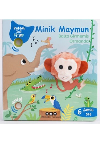 Kuklalı Sesli Kitap - Minik Maymun Balta Girmemiş Ormanda