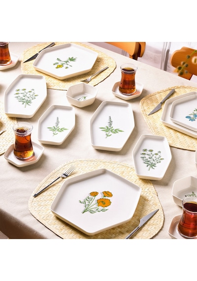 Aryıldız Vesta 32 Parça 6 Kişilik Kahvaltı Takımı Çok Renkli