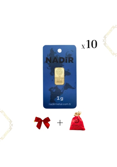 Nadir 10 Adet 1 Gr 24 Ayar Altın