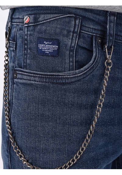 Colin's Colins 041 Danny Slim Fit Düşük Bel Düz Paça Koyu Mavi Erkek Jean Pantolon Cl1064342 001