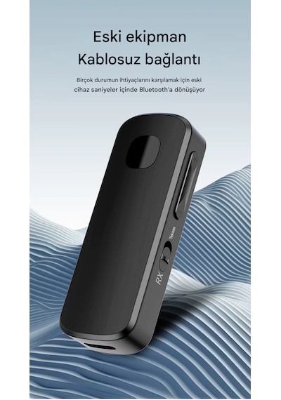 Bluetooth Adaptör 2in1 Alıcı Verici Bluetooth 5.4 Receiver Aux Wireless Araç Hoparlör Bluetooth Kiti