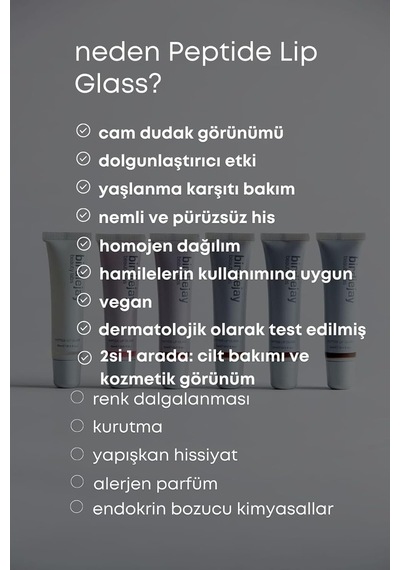 Peptit Lip Balm Parlatıcı Nemlendirici Dudak Bakım 15 Ml Şeffaf Belirtilmemiş