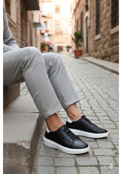 Fort 2626 Rochi Ryt Rahat Hafif Lastikli Giyim Sneaker Erkek Ayakkabı Siyah - Beyaz Fort 2626 Rochi Ryt Rahat Hafif Lastikli Giyim Sneaker Erkek Ayakkabı Siyah - Beyaz
