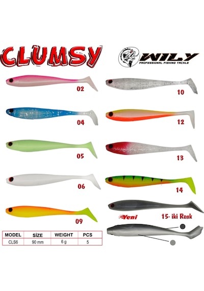 Wily Clumsy Silikon Yem 9 Cm 6 Gr (531966939)