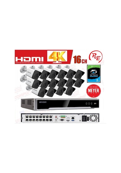 HİKVİSİON 16 KANAL IP SET