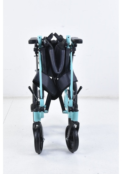 K-180 Alüminyum Transfer Sandalyesi Katlanabilir Ekstra Hafif Transfer Sandalyesi 120 Kg Taşıma