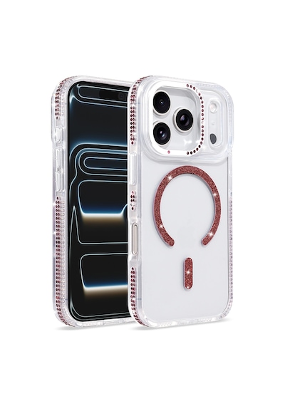 Maks Technology iPhone Uyumlu 17 Pro Max Kılıf M-safe Şarj Özellikli Mkst Tera Silikon Kapak - Mürdüm