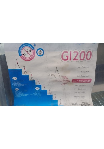 Galveniz Kaplama Merdiven 5+1 Basamaklı