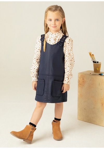 Mayoral Kız Çocuk Elbise 4934 Lacivert