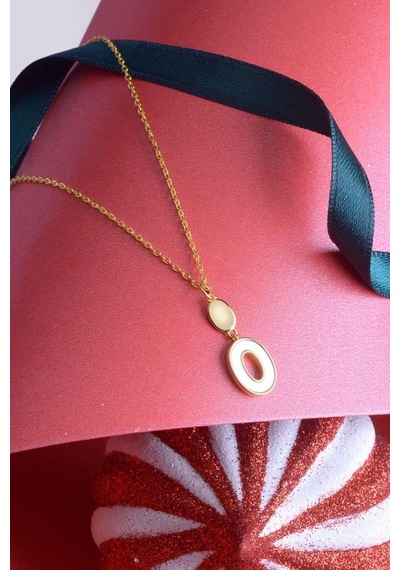 Innuendo Jewelry 925 Ayar Gümüş O Kolye Altın