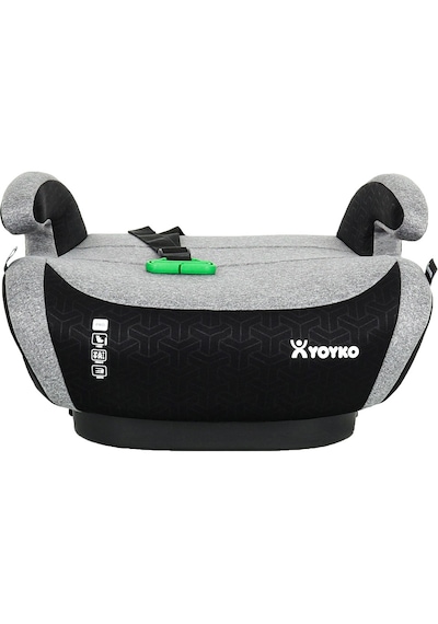 Yoyko Isofix Bağlantılı Oto Koltuğu Yükseltici Booster 15-36 Kg Gri Kumaş Malzeme İle Ultra Konfor