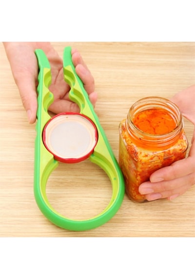 Sıkışan Konserve Şişe Kapağı Açma Aparatı Kapak Açıcı Alet Açacak Plastik Çok Renkli Diğer