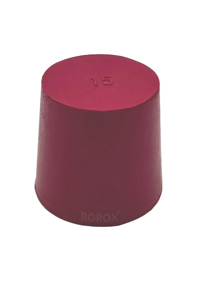 Borox Kauçuk Tıpa No.15 38 x 42 x 40.5 MM NS40/38 5 Adet