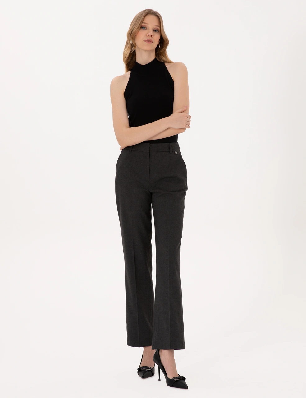 Pierre Cardin Kadın Antrasit Pantolon 50319434-vr006
