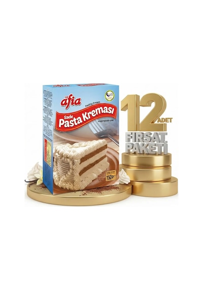 Afia Sade Pasta Kreması 12x150 Gr