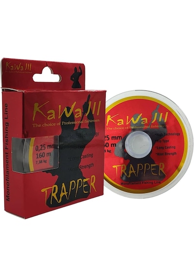 Kawa Jıl Trapper 160m Şeffaf Monofilament Misina-8750 - 0.18 Mm