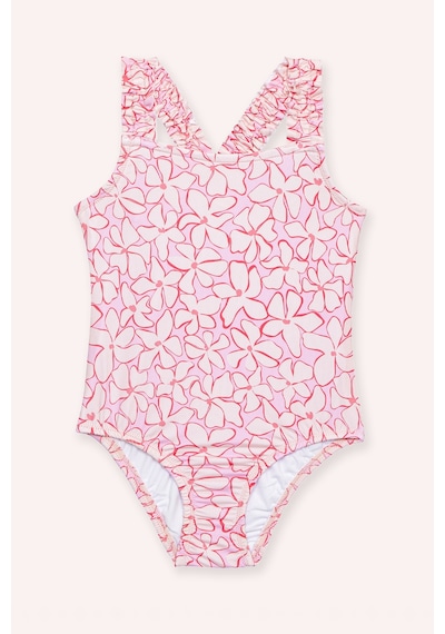 Panço Sand Mother Kız Bebek Çiçek Detaylı Lila Mayo