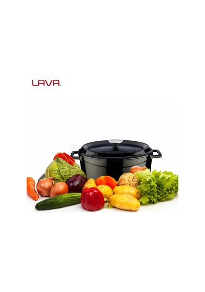 Signature Emailierten Dökme Demir Oval Dutch Oven 4 1/4 Quart, Obsidian Siyah, Dökme Demir, Siyah, 5 Quart Diğer