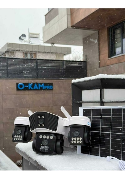 O-kam-9090 4g Solar 6mp Ptz Dual Lens Ip Kamera