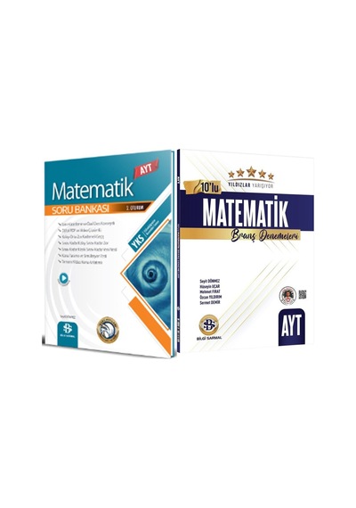Bilgi Sarmal Ayt Matematik Soru Bankası Ve Yıldızlar Yarışıyor 10 Lu Deneme Seti 2 Kitap