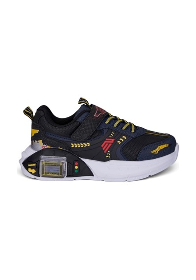 Nstil Günlük Erkek Çocuk Spor Ayakkabı Cırtlı Lastik Bağcık Garaj Detaylı Taban Rahat Sneaker 58272 Lacivert