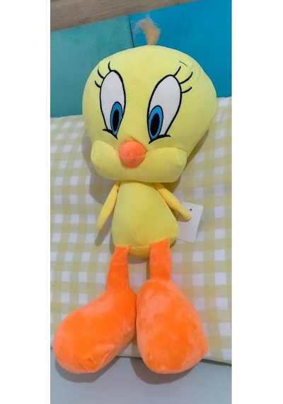 Tweety Peluş Oyun Arkadaşı Uyku Arkadaşı Peluş Oyuncak45 Cm Sarı