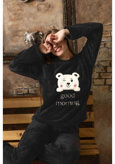 Sude Charme Kadın Kışlık Peluş Pijama Takımı K-200-472 - 1 Adet 001
