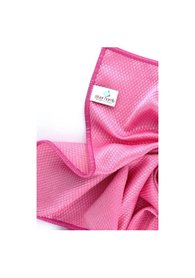 Silver Home Mikrofiber Baklava Desen Cam Temizlik Bezi Çok Renkli 5'li 40 x 40 CM