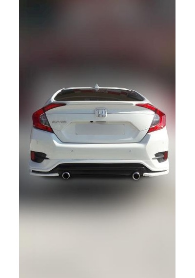 Honda Civic Uyumlu 2016-2019 Astarlı Işıksız Spoiler