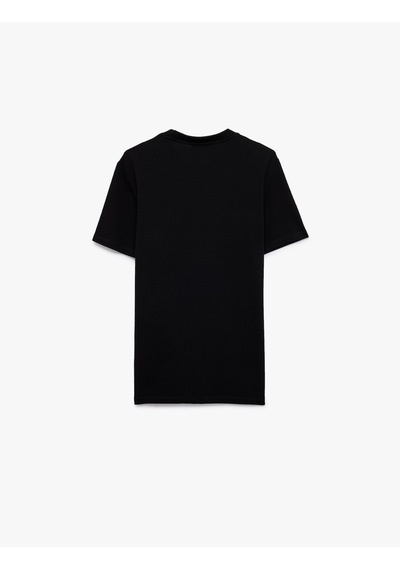 Koton Bisiklet Yaka Viskon Karışımlı Kısa Kollu Basic Slim Fit Tişört Siyah 6sam10285mk Koton Bisiklet Yaka Viskon Karışımlı Kısa Kollu Basic Slim Fit Tişört Siyah 6sam10285mk