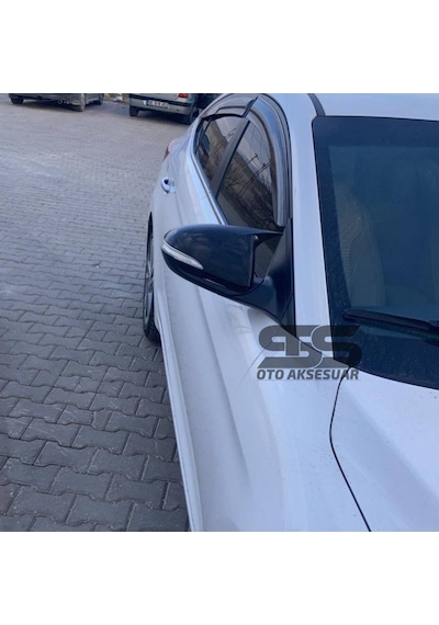 Hyundai Elantra Sinyalli 2016-2018 Uyumlu Batman Yarasa Ayna Kapağı Piano Black Abs Plastik