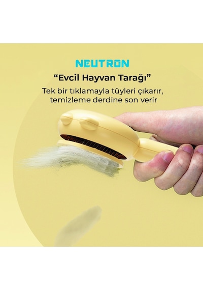 Neutron Akıllı Kedi Tüy Temizleme Cihazı NTL-HR-02-T