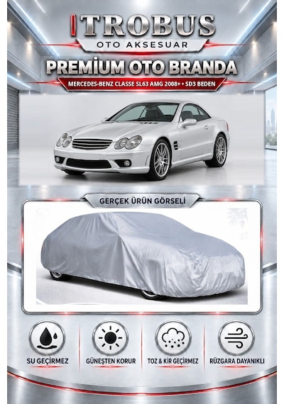 Mercedes-benz Classe Sl63 Amg 2008 Ve Sonrası Uyumlu Premium Araba Brandası Oto Branda Sd3 Beden
