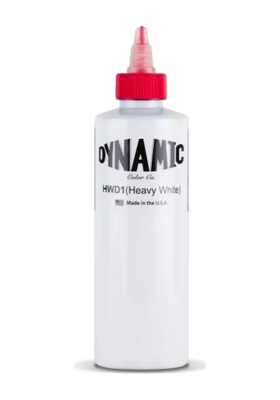 Dynamic Heavy White - Yoğun Beyaz Tattoo Dövme Boyası - 8 Oz / 240 Ml