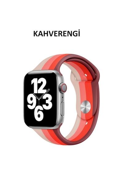 Apple Uyumlu  Watch Kordon 3 4 5 6 7 Se 42 MM 44 MM 45 MM Gökkuşağı Kordon