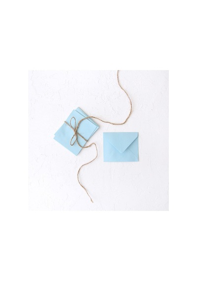 Bimotif Minik Zarf, 7x9 Cm 25 Adet Açık Mavi