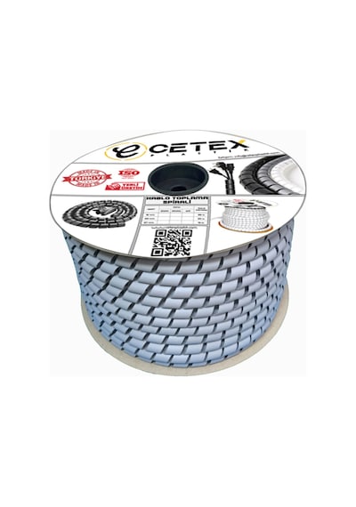Ø25 Kablo Koruyucu Ve Düzenleyici Spiral 20mt Gri