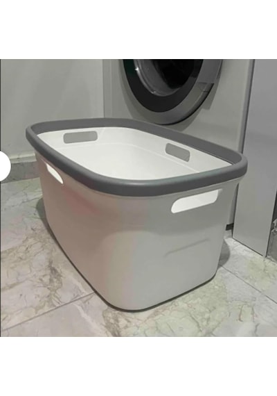Dört Taraftan Tutulabilen Çamaşır Sepeti - 20 Litre Çamaşır Selesi - Kirli Çamaşır Sepeti - Pp+ Diğer