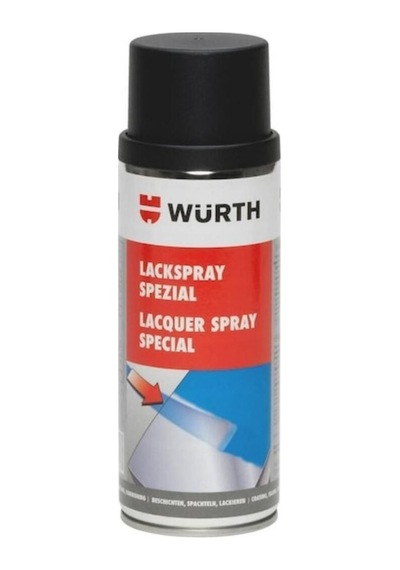 Würth Sıcaklığa Dayanıklı Sprey Boya Siyah Mat Mat Siyah Mat Siyah